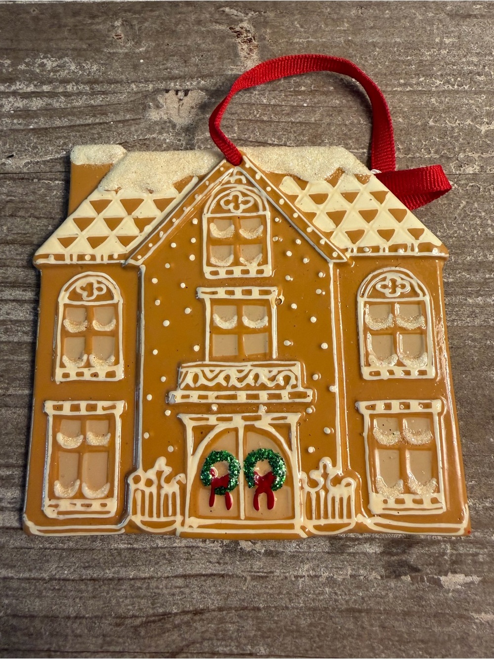 Martha Stewart Vintage Gingerbread House Ornament